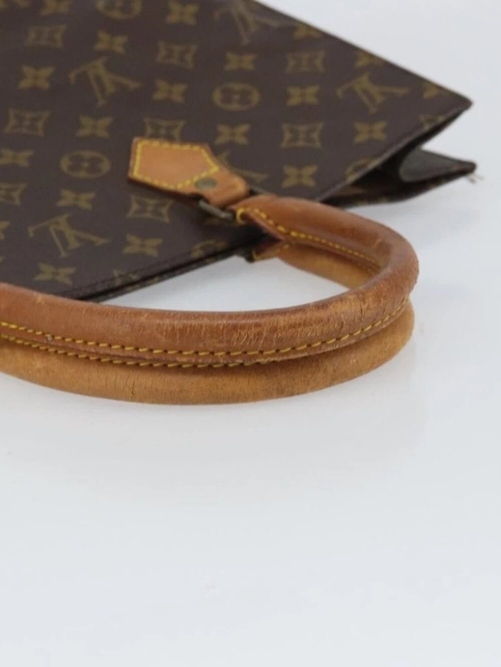 LOUIS VUITTON Monogram Sac Plat Hand Bag M51140 LV Auth - Picture 5 of 16